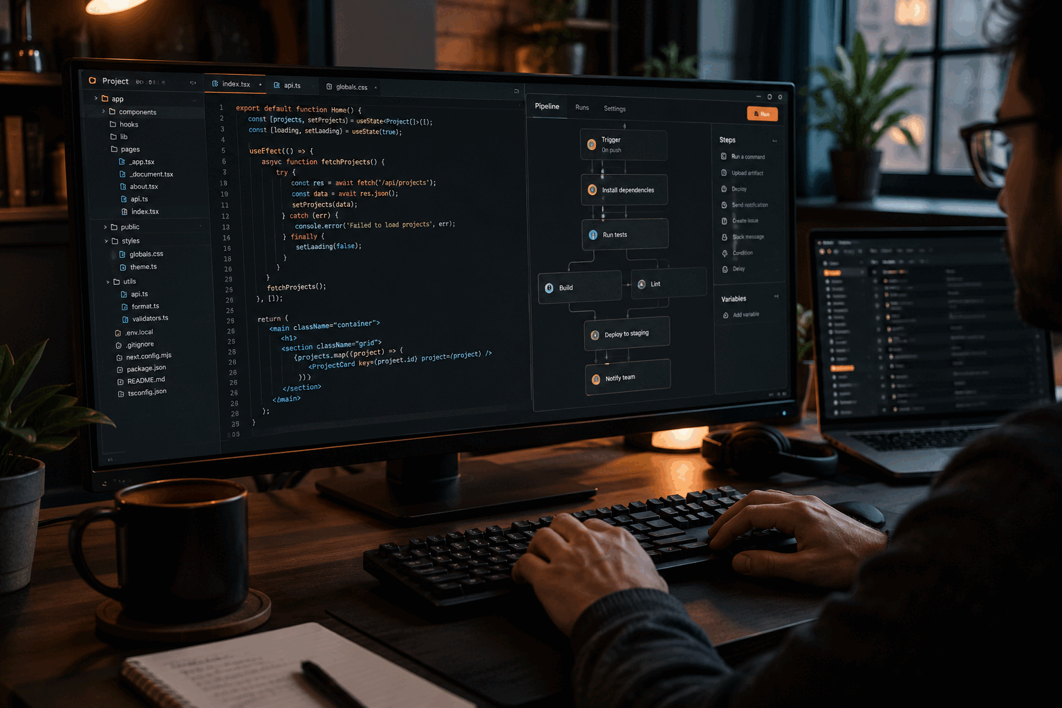 Software development and release workflow