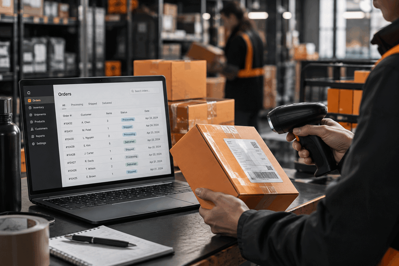Order management and warehouse fulfilment